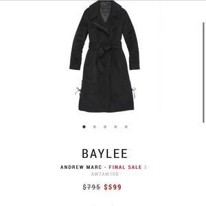 BAYLEE- ANDREW MARC - AW7AW108
80% wool coat